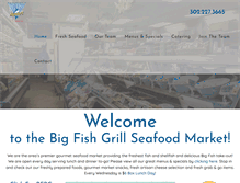 Tablet Screenshot of bigfishgrillmarket.com